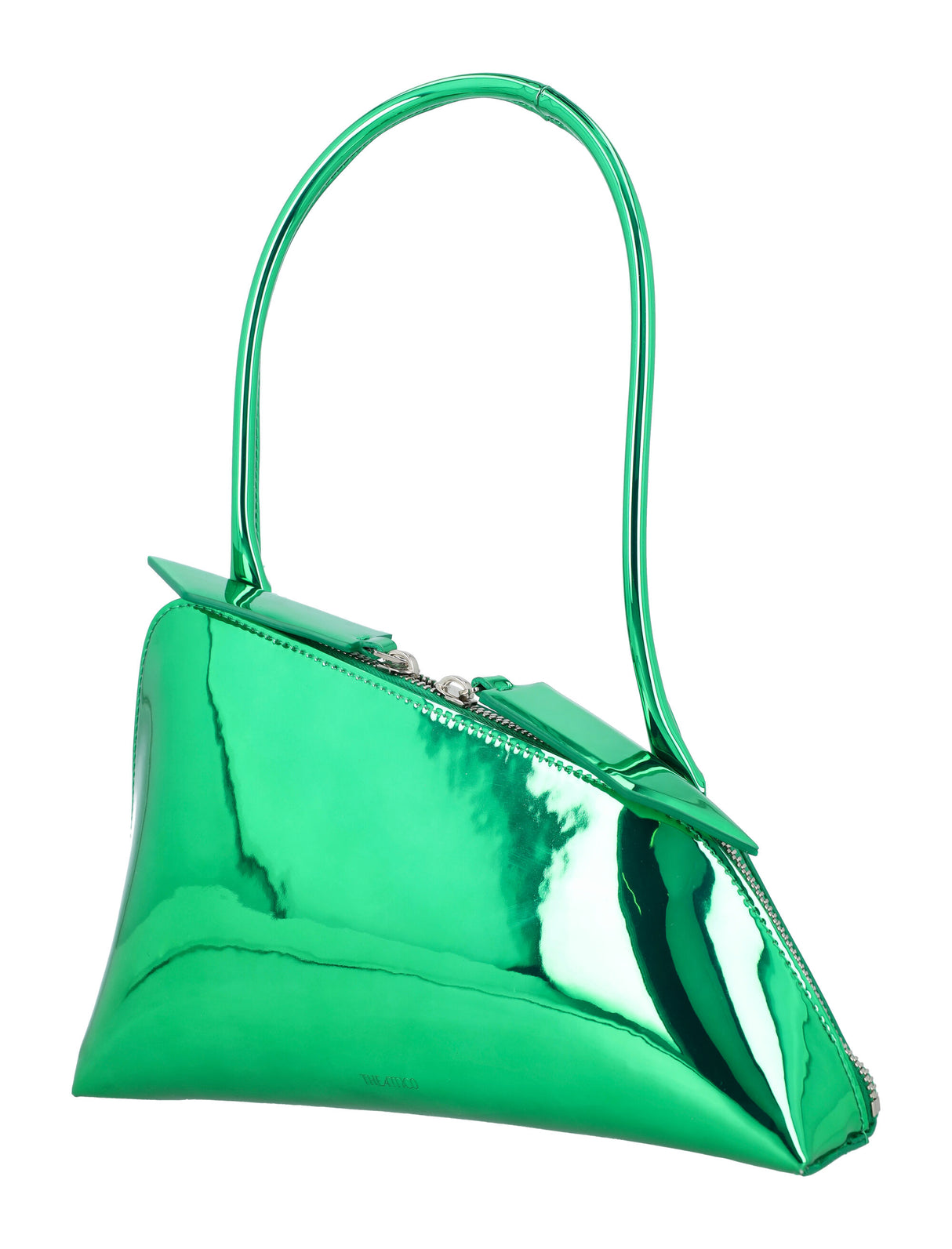 THE ATTICO Emerald Green Sunrise Shoulder Handbag for Women