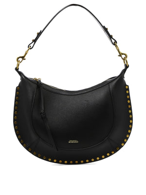 ISABEL MARANT Black Shoulder Handbag with Adjustable Strap and Inner Slip Pockets
