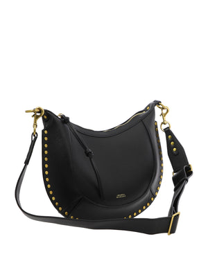ISABEL MARANT Black Shoulder Handbag with Adjustable Strap and Inner Slip Pockets