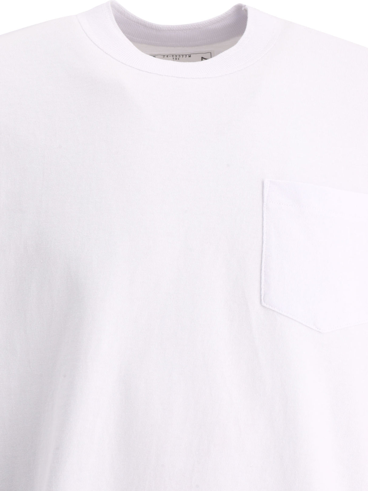 SACAI T-SHIRT WITH ZIPPERS DETAILS