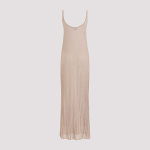 MAX MARA Silver Lurex Dress for Women - SS24 Collection