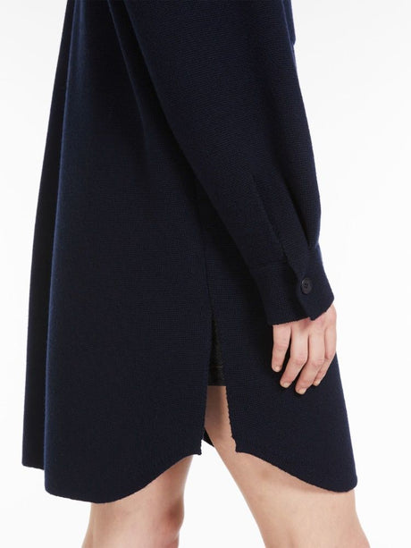 MAX MARA Navy Blue Knit Cardigan for Women - SS24 Collection