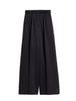 MAX MARA Black T-Shirt Trousers for Women in SS24 Collection with 60% Polyamide Fabric