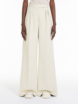 Beige T-Shirt Trousers for Women from Max Mara SS24 Collection