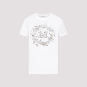 MAX MARA Classic White Women's Cotton T-Shirt - SS24 Collection
