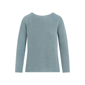 MAX MARA Blue Linen Sweater for Women - SS24 Collection