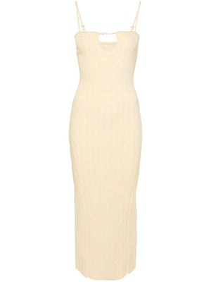 JACQUEMUS Beige Knit Lingerie Dress for Women - SS24 Collection