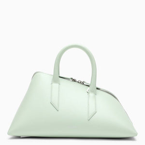 THE ATTICO Smooth Aquamarine Leather Top-Handle Handbag for Women