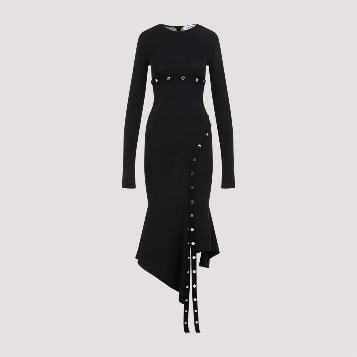 THE ATTICO Classic Black Midi Dress for Women | SS24 Collection