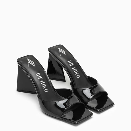 Stylish Black Patent Leather Sandals for Women by The Attico
