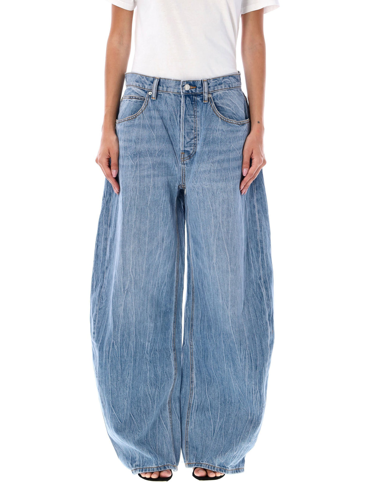 ALEXANDER WANG OVERSIZED ROUND LOW RISED Jeans