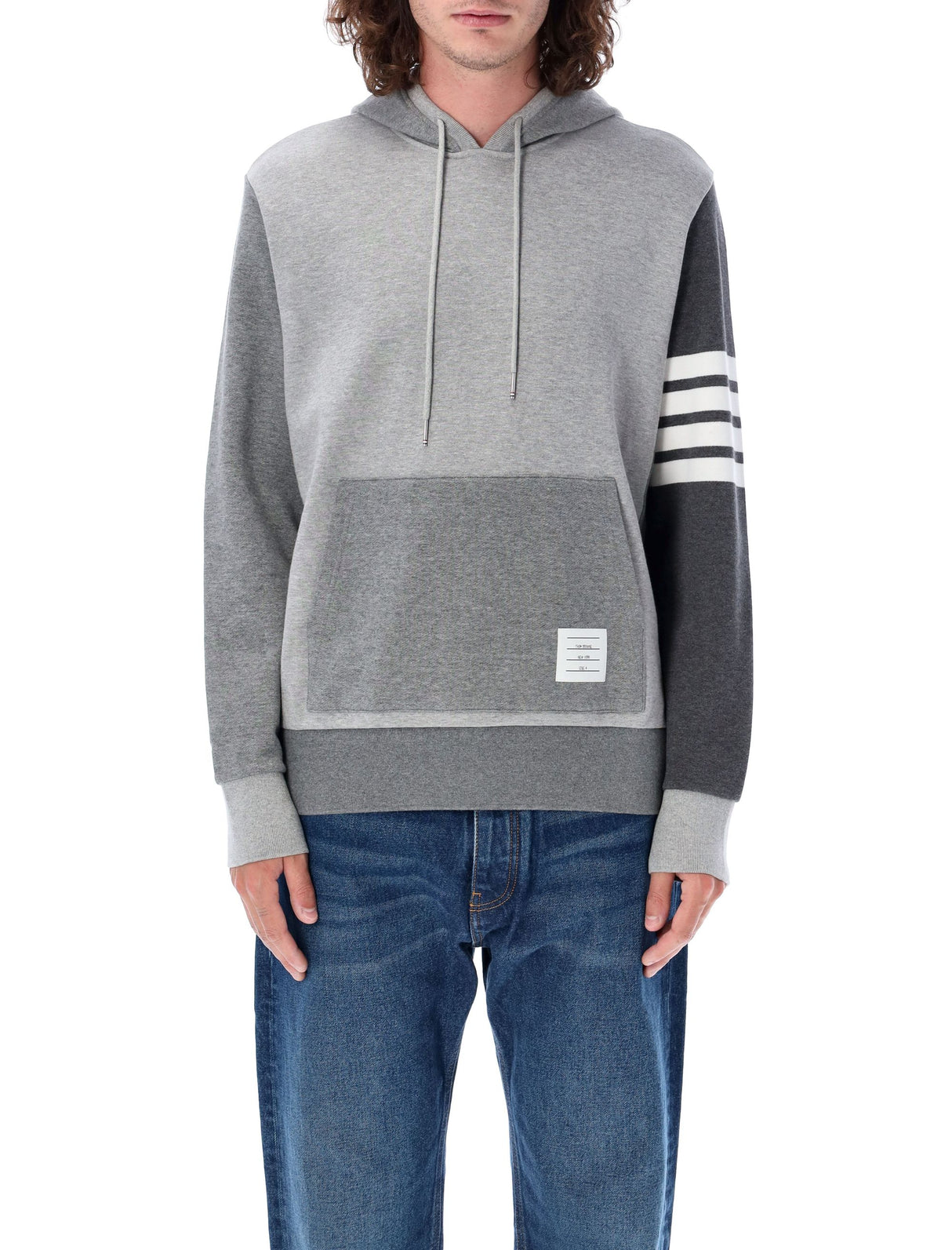 THOM BROWNE HOODIE PULLOVER WITH TONA FUN MIX