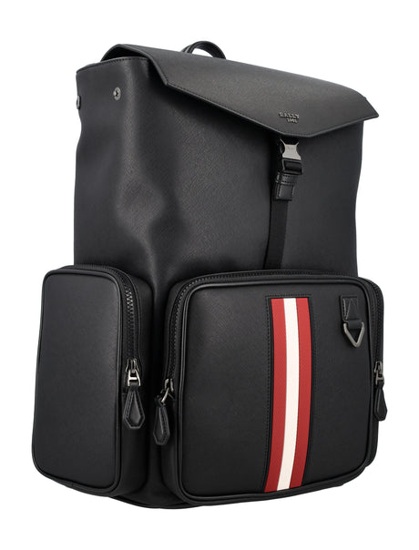 BALLY Men's Black Leather Maxi Handbag for SS24