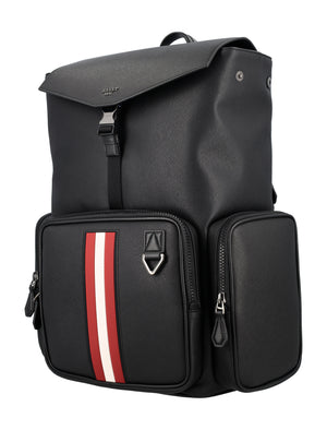 BALLY Men's Black Leather Maxi Handbag for SS24