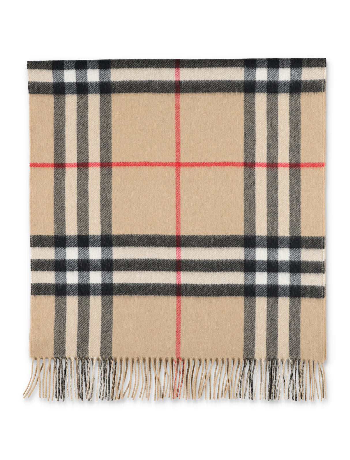 BURBERRY Luxurious Reversible Cashmere Check Scarf for Men