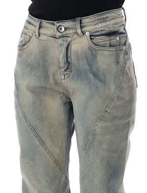 DRKSHDW Blue Bias Bootcut Pants for Women