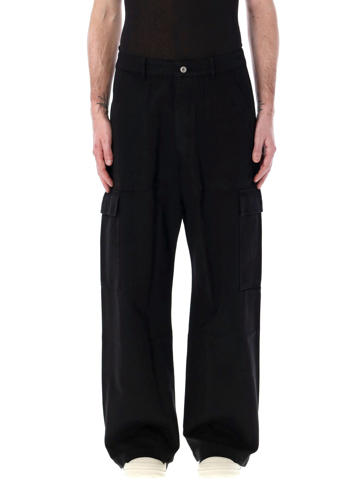 DRKSHDW Men's Black Cargo Trousers for SS24