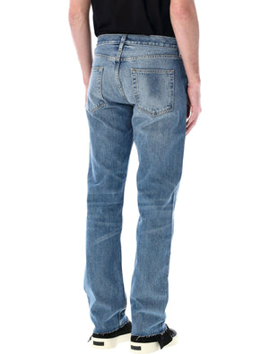 COTTON COLLECTION 8系列牛仔裤 - 闪光蓝色, 直筒裤, 男士裤, SS24季节