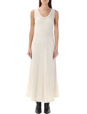 精緻乳白色女士夏季連衣裙- SS24系列