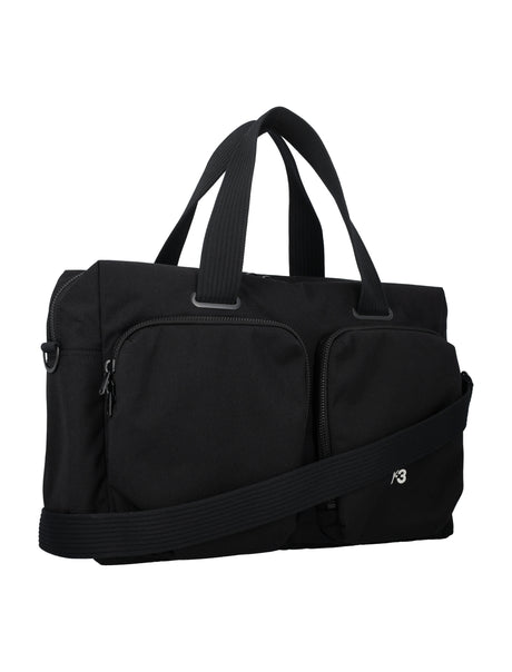 Men's Y-3 Black Holdall Handbag for SS24