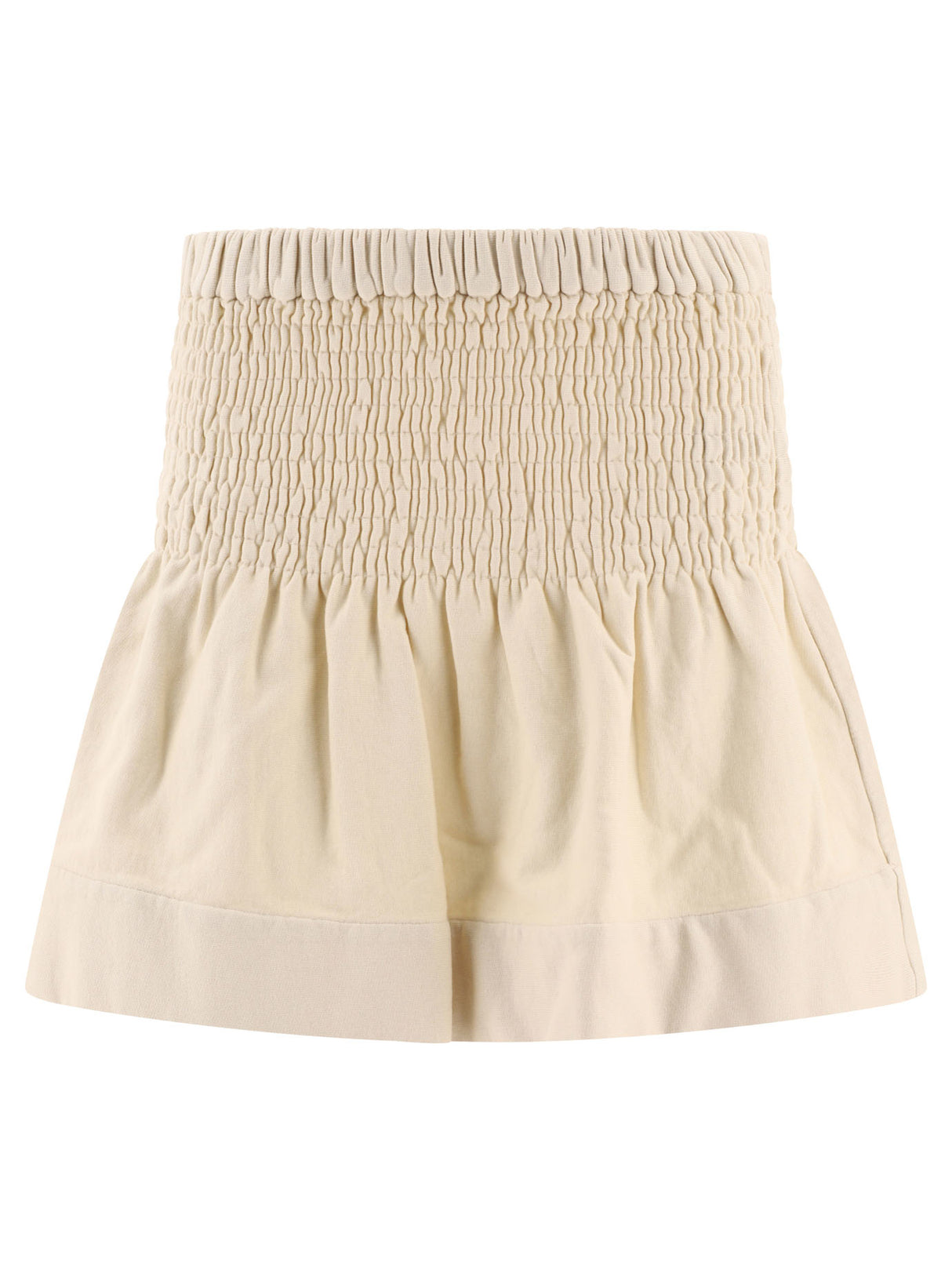 ISABEL MARANT Casual Beige Smocked Skirt for Women - SS24 Collection