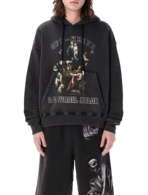 OFF-WHITE Men's MARY SKATE HOODIE in BLACK_GREY for SS24
