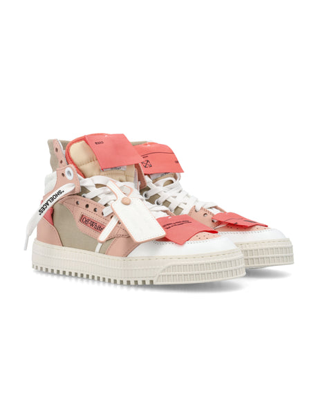OFF-WHITE Pink 3.0 Off Court Hi-Op Sneakers for Women