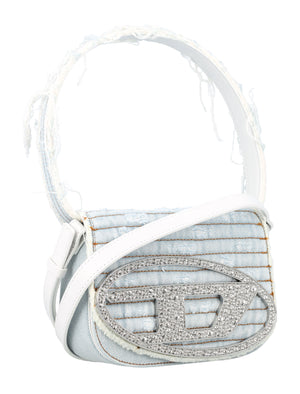 DIESEL Blue Denim 1DR Handbag for Women - SS24 Collection