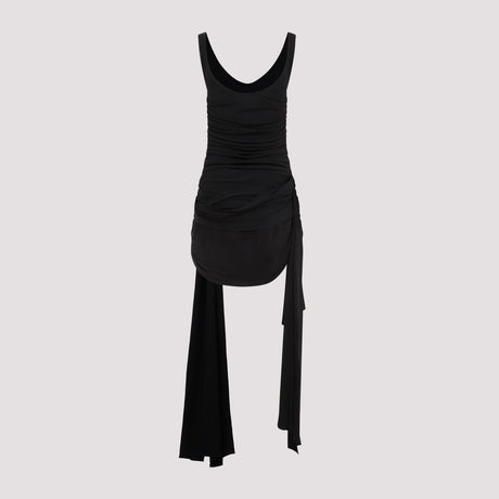 MUGLER Black Viscose Dress for Women - SS24 Collection