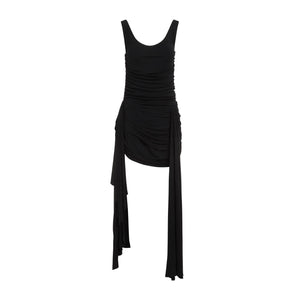 MUGLER Black Viscose Dress for Women - SS24 Collection