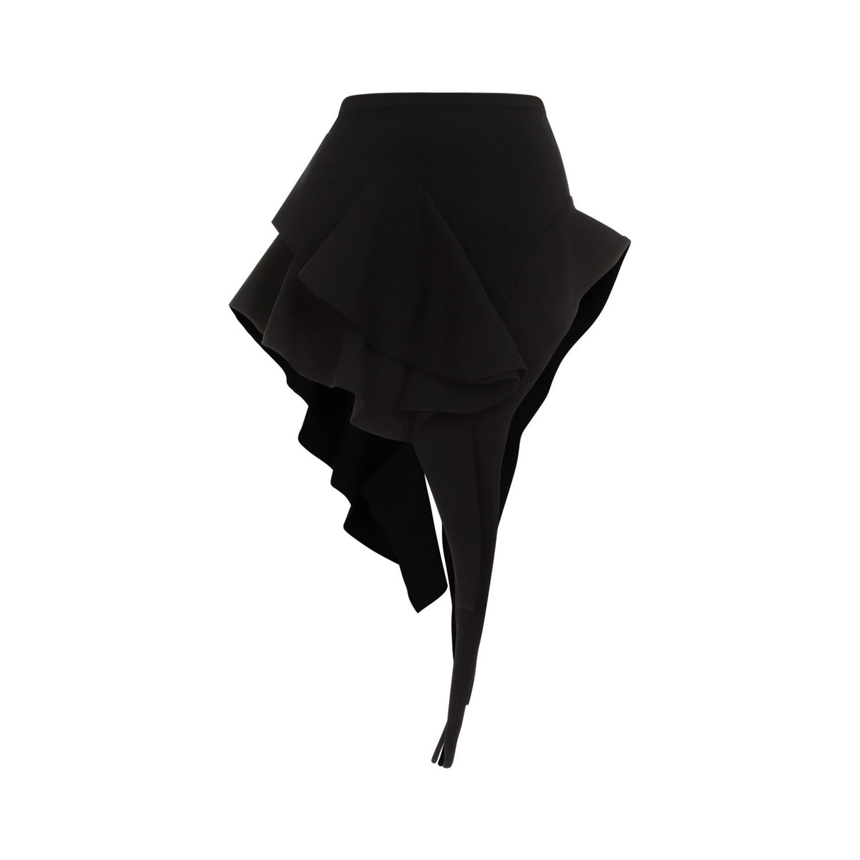 MUGLER Black Viscose Mini Skirt for Women - SS24 Collection