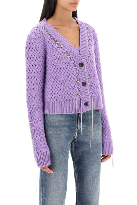 2023秋冬女士紫色针织套装