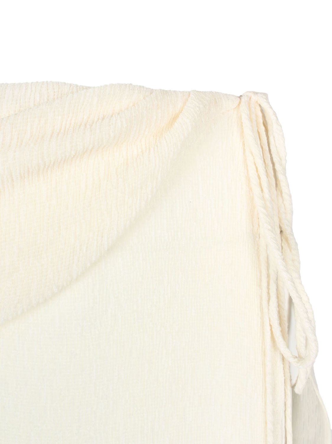 MAGDA BUTRYM Cream White Wraparound Maxi Skirt