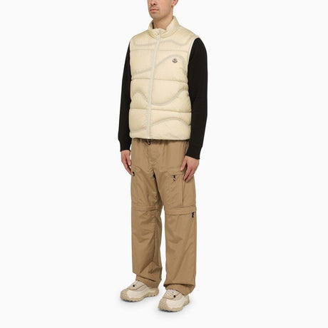 MONCLER GRENOBLE Beige Convertible Technical Trousers for Men - SS24 Collection