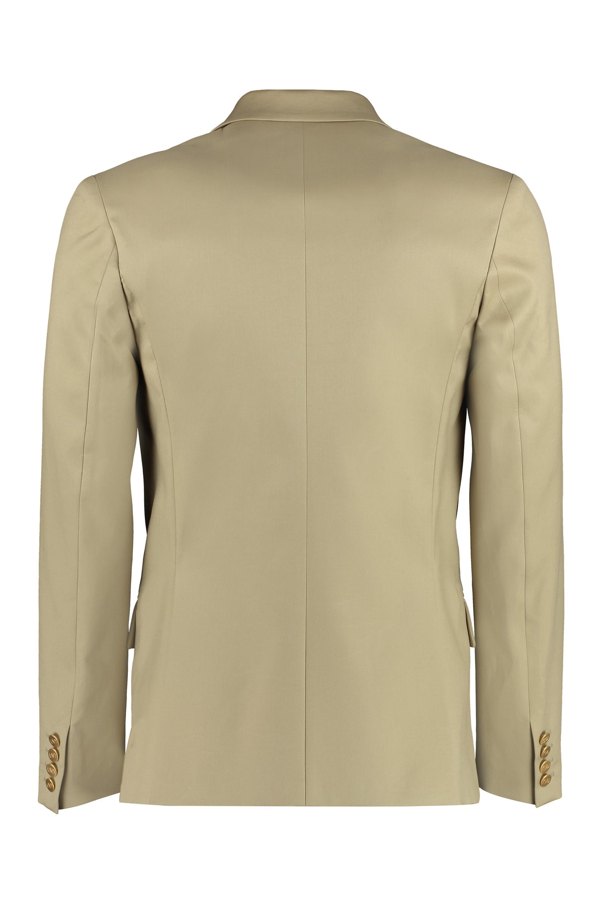 VALENTINO GARAVANI Sand-Colored Double-Breasted Cotton Jacket for Men