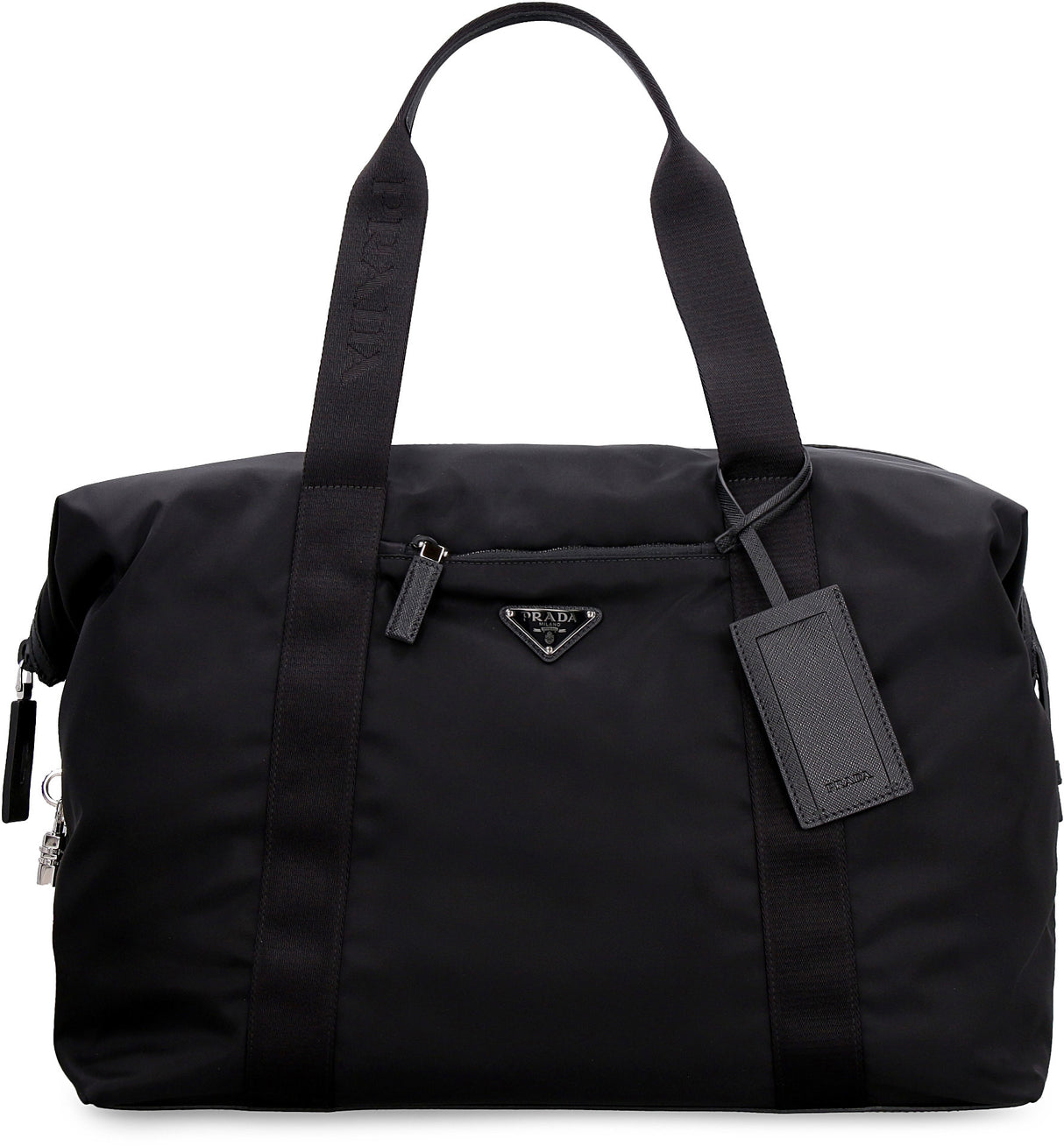 PRADA Men's Black Saffiano Leather Handbag for FW24