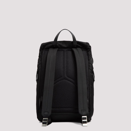 PRADA Black Nylon Backpack for Men