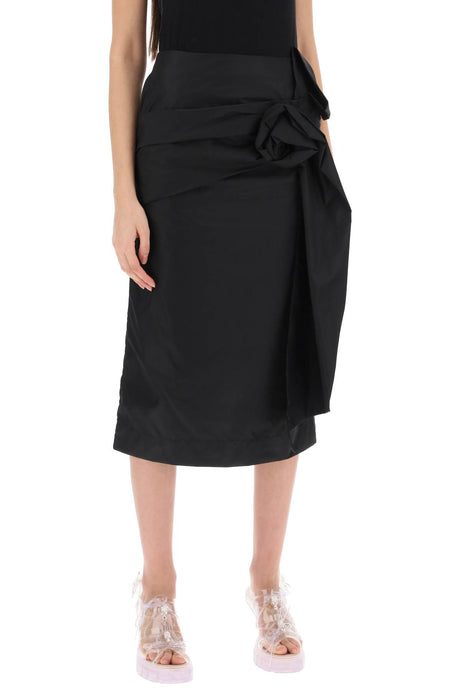 SIMONE ROCHA Floral Applique Pencil Skirt for Women