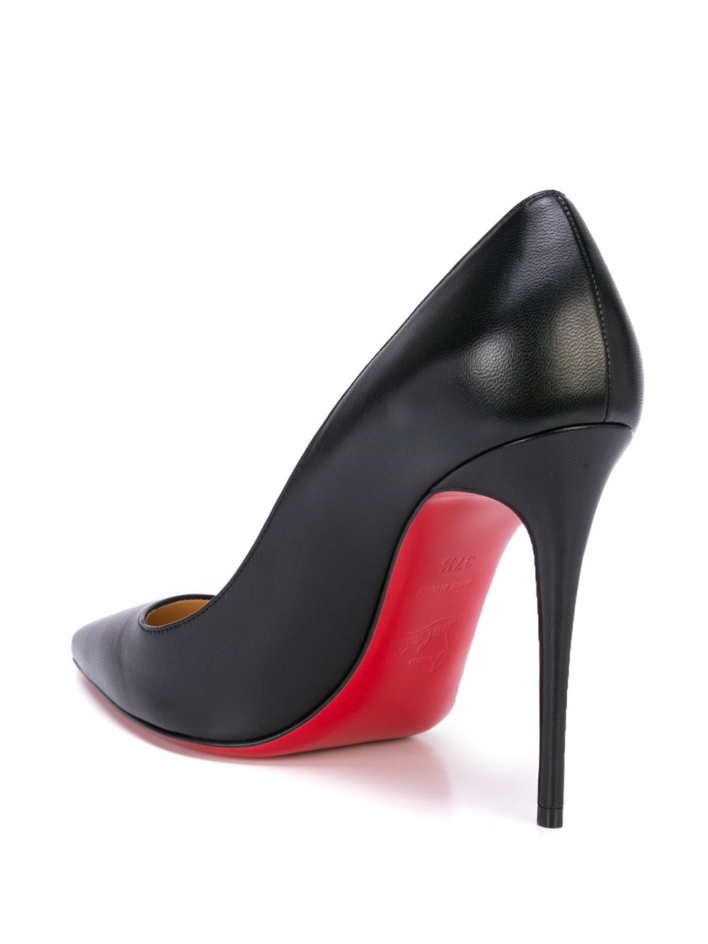 CHRISTIAN LOUBOUTIN Timeless and Refined Black Leather Kate 100 Pumps for Women - SS24
