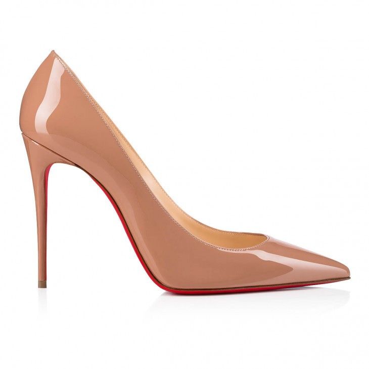 CHRISTIAN LOUBOUTIN Classy Nude Leather Stiletto Pumps for Women