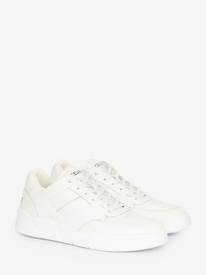 CELINE Men's White Perforated Low Top Sneakers - Italian Sizing