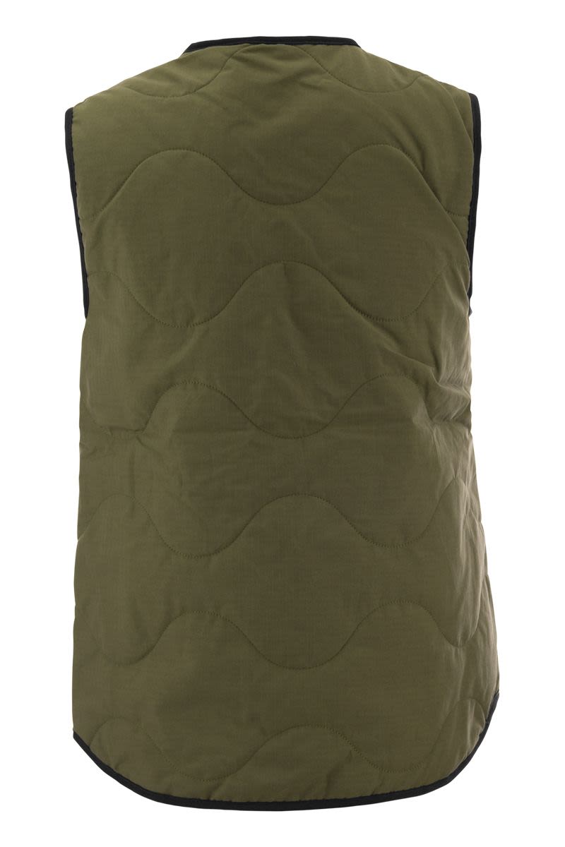 CANADA GOOSE Reversible Military Green Vest for Women: SS24 Edition
