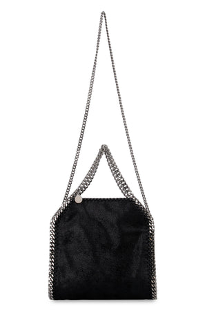 STELLA MCCARTNEY Mini Falabella Tote with Chain Detail and Magnetic Closure in Black