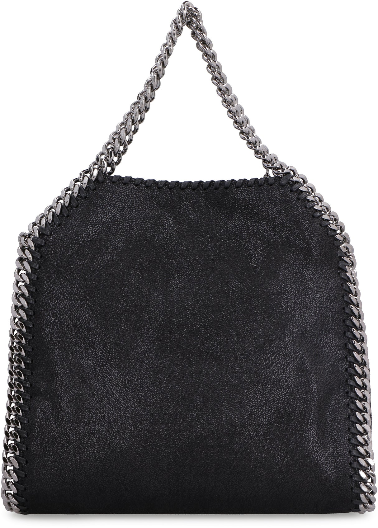 STELLA MCCARTNEY Mini Falabella Tote with Chain Detail and Magnetic Closure in Black