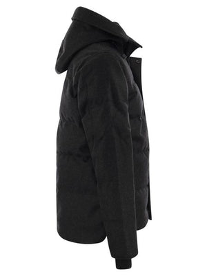 CANADA GOOSE Men's Wool Parka Jacket - Windproof, Quilted, and Stylish