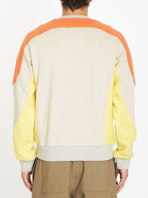 DIOR HOMME Beige, Yellow, and Orange Cotton and Cashmere Sweatshirt for Men