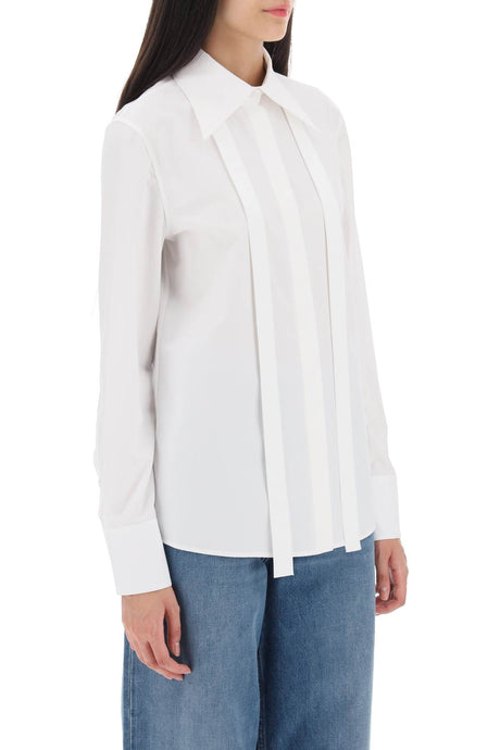 VALENTINO GARAVANI White Cotton Poplin Shirt for Women - FW23 Collection