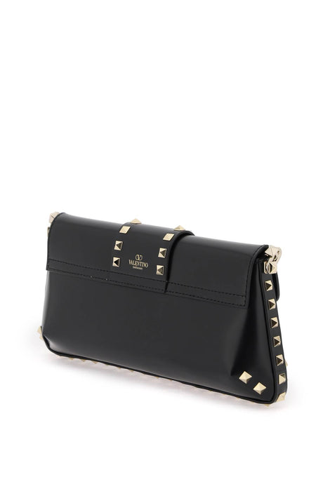 VALENTINO GARAVANI Black Studded Shoulder Handbag for Women FW23