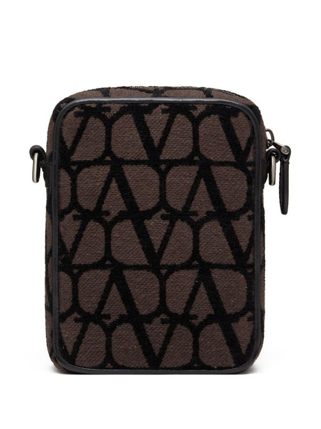 Hypnotic VLogo Shoulder Handbag for Men from Valentino AW23 Collection