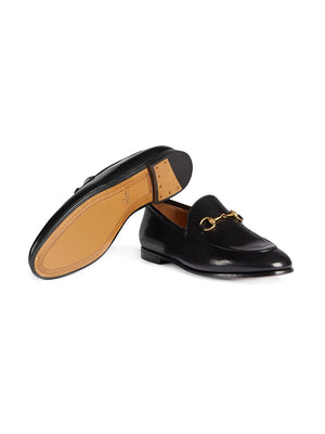 Jet Black Loafers for Women (Gucci)